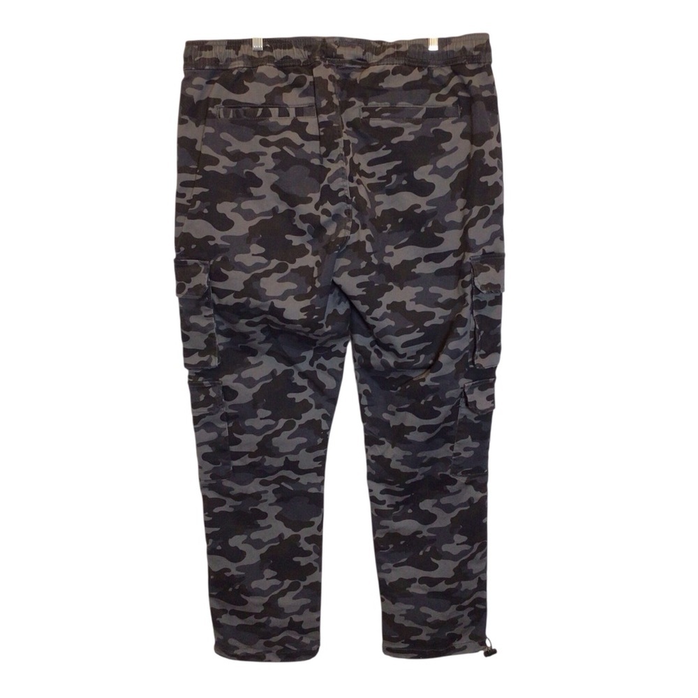 Men’s Lazer Stacked Cargo Jogger Pants XL Grey Camo Stretch NWT Drawstring - Picture 5 of 9